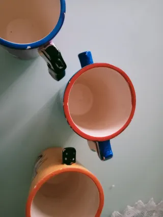 Tazas de cerámica con diseño de pistola