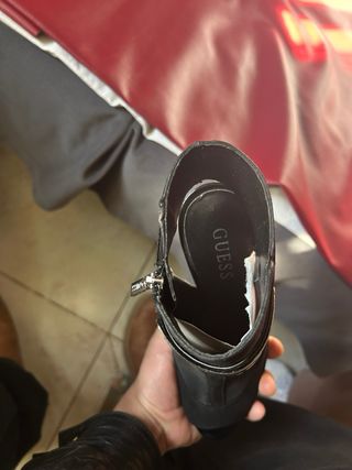 Botines Guess Malla y Tacón Negro Talla 39