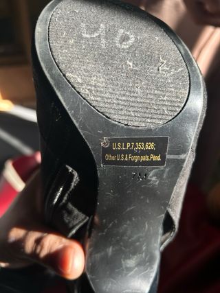 Botines Guess Malla y Tacón Negro Talla 39