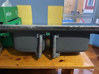 Fregadero industrial doble acero inoxidable 90x60.