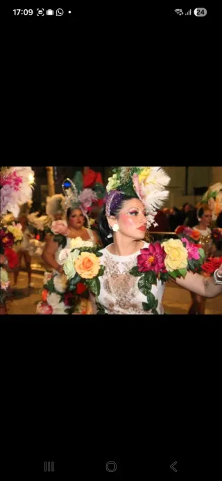 Disfraz Carnaval Flores Talla Única