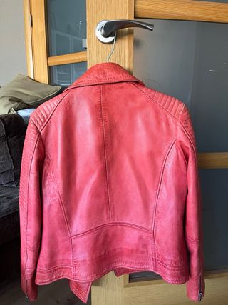 Cazadora Piel Gerry Urban Roja Talla 42