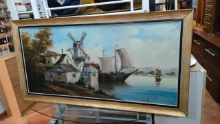 Cuadro Pintura Óleo Firmado Migue 640513926