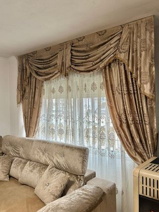 Juego de cortinas con visillo !!