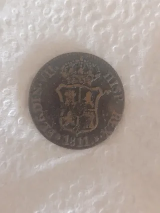 2 Monedas España Fernando VII 1811 -José Nap. 1812