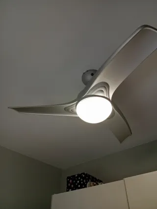 Lámpara Ventilador Techo Gris