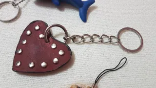 Set portachiavi: delfino, cuore, coniglio