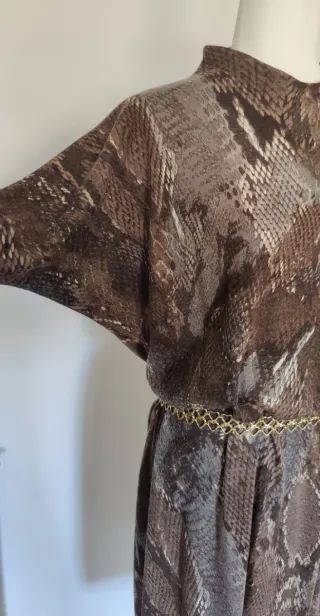 Vestido estampado serpiente 42-46