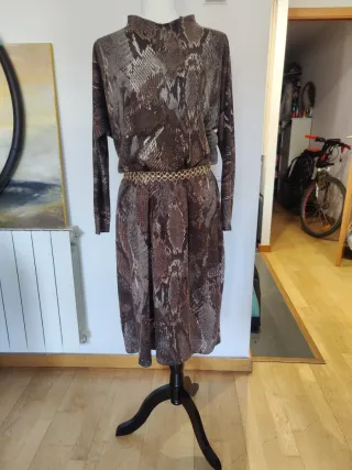 Vestido estampado serpiente 42-46
