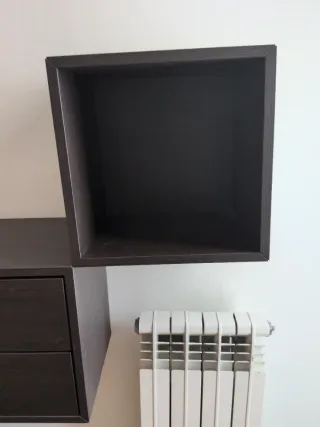 Mueble recibidor flotante madera