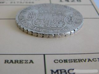 8 Reales Plata Columnario 1755 Fernando VI