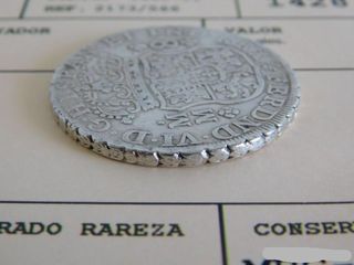 8 Reales Plata Columnario 1755 Fernando VI