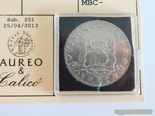 8 Reales Plata Columnario 1755 Fernando VI