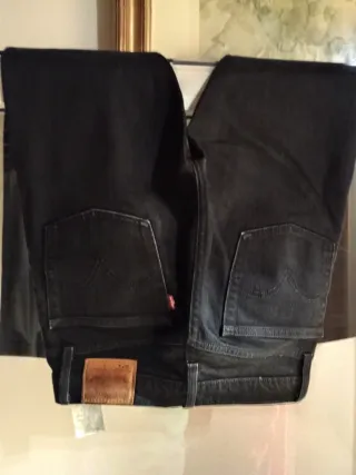 Levi's 501 Mujer Talla 38 Negro Skinny