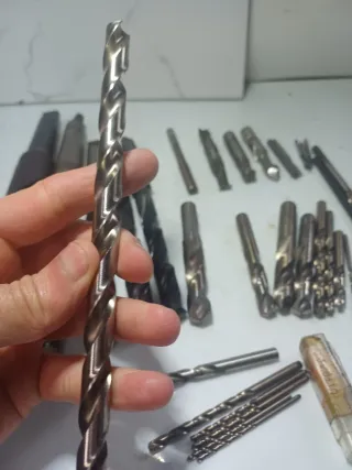 Lote de brocas taladro torno fresas herramientas