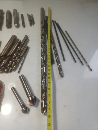 Lote de brocas taladro torno fresas herramientas