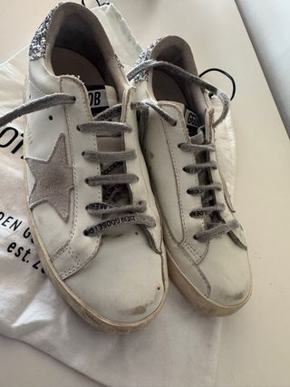 Zapatillas Golden Goose Superstar Blancas y Platea
