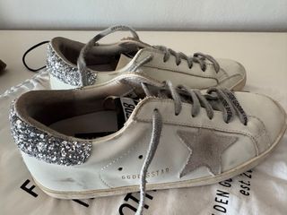 Zapatillas Golden Goose Superstar Blancas y Platea