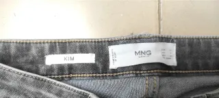 Jeans MNG Denim Kim grises de mujer Talla 38