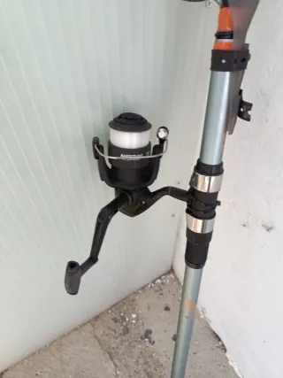 Caña de pesca telescópica 3.90m un solo uso...