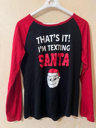 Camisa Manga Larga Niña Santa