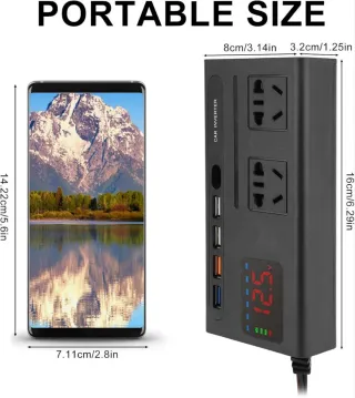 Inversor Coche 12V a 220V