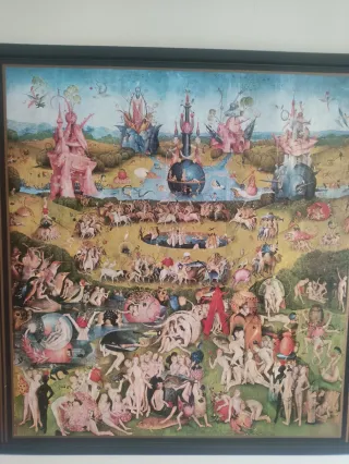 Lienzo EL JARDÍN DE LAS DELICIAS. EL BOSCO