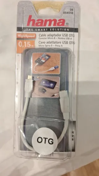 Cable Adaptador USB OTG Hama 0.15m