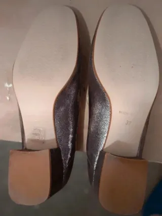 Zapatos All Bagat dorados y plateados