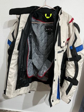 Traje Moto Lovo Adventure Beige/Azul