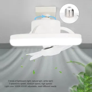 Luz ventilador 5 aspas