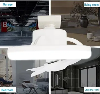 Luz ventilador 5 aspas