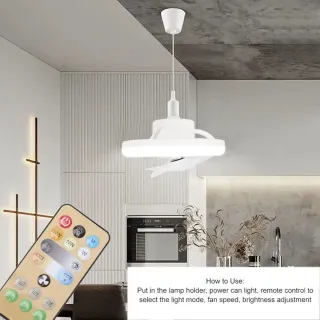 Luz ventilador 5 aspas