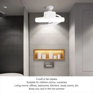 Luz ventilador 5 aspas