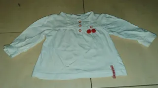 Lote 7 camisetas bebé niña 6-9 meses