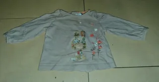 Lote 7 camisetas bebé niña 6-9 meses