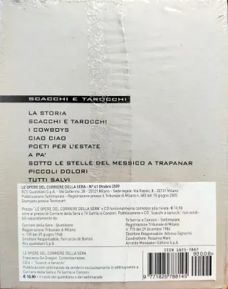 CD Francesco De Gregori - Scacchi e Tarocchi