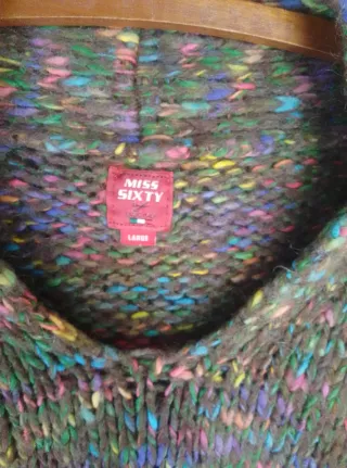 Jersey Miss Sixty Multicolor Cuello Pico Talla L