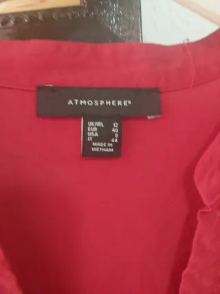 Camisa Atmosphere manga larga mujer talla L