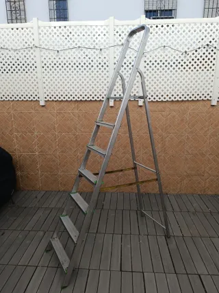 Escalera aluminio 7 peldaños