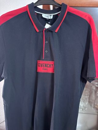 Polo Givenchy Negro y Rojo
