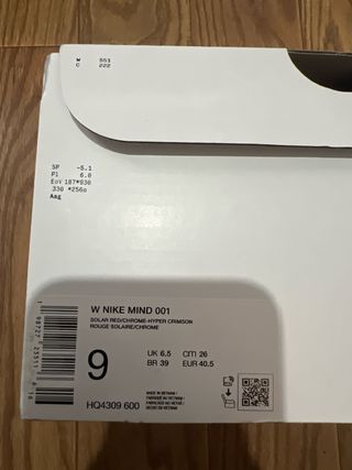 Nike Mind 001 Slide Solar Red W 40.5