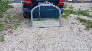 Espejo antiguo restaurado plata