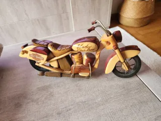 Moto Harley Madera Artesanal Cuba