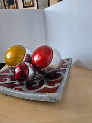 Antico centrotavola Mid Century Brutalista tardivo