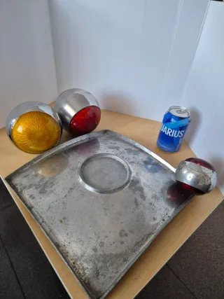 Antico centrotavola Mid Century Brutalista tardivo