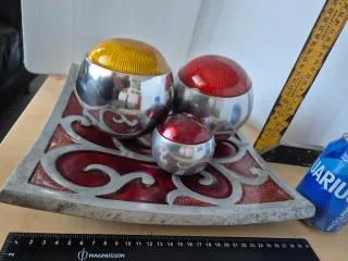 Antico centrotavola Mid Century Brutalista tardivo