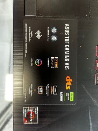 Asus TUF Gaming A15 RTX2050 6 meses de garantia