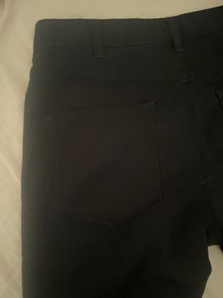 Pantalón recto Mango negro
