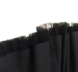 Gonna semipelle nera taglia M